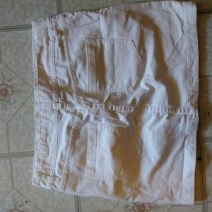 Jean white skirt
